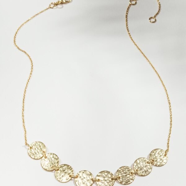 Mini Disc Gold Plated Necklace