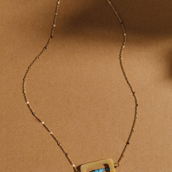 Beaded Horn Necklace