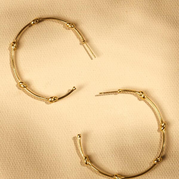 Knots of Freedom Hoop Earrings