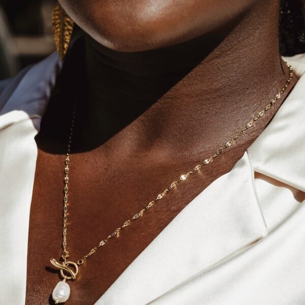 Walk on Water Gold and Pearl Necklace